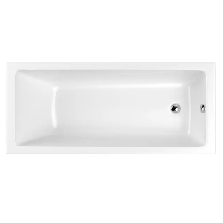 Акриловая ванна Whitecross Wave Slim 160x70 акрил с тонким бортом, встраиваемая, 0111.160070.100 Белая фото 1
