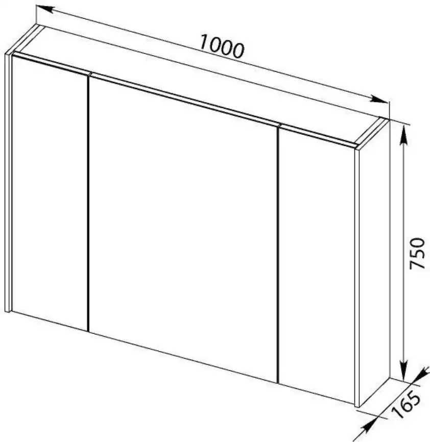 Зеркало-шкаф Aquanet Латина 100 белый 179636 фото 2