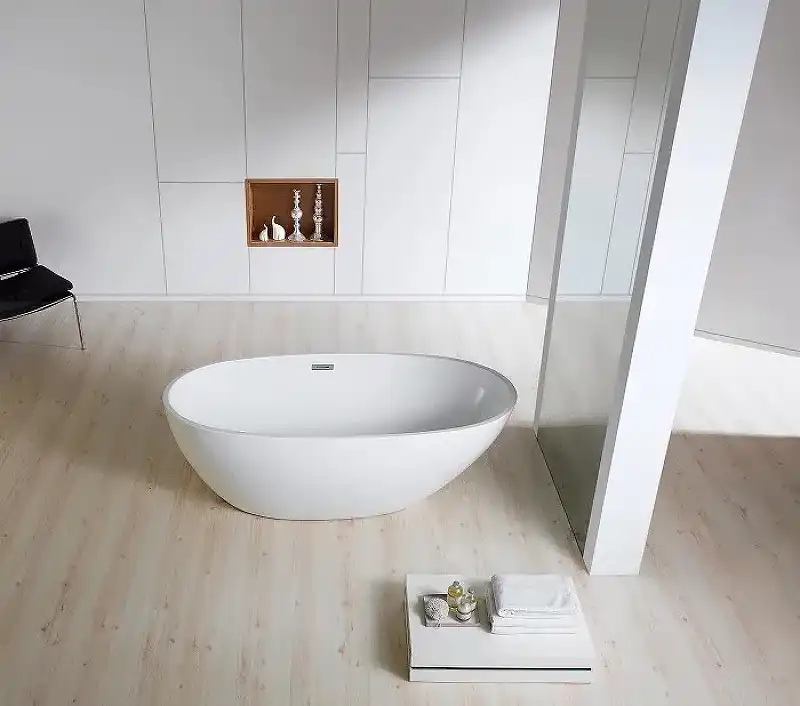 Акриловая ванна Azario LEEDS 170х85 LEE17085, отдельностоящая, белая фото 6