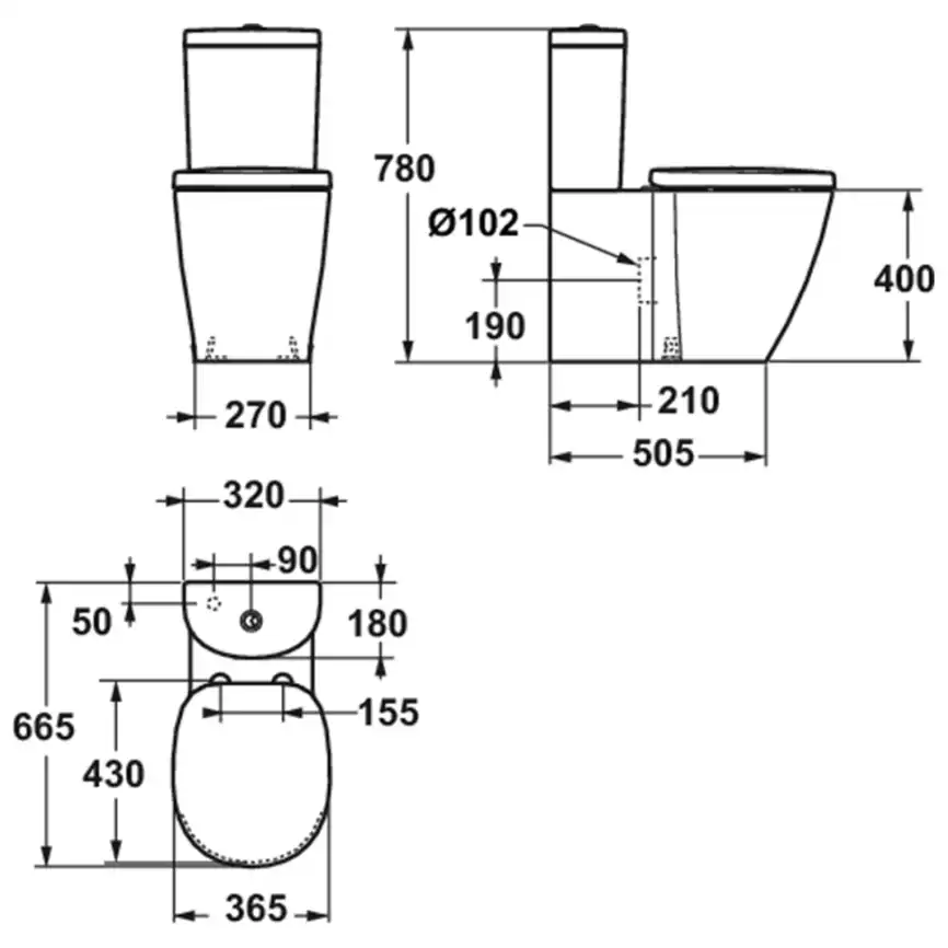 Бачок для унитаза Ideal Standard CONNECT Arc E785601 фото 5