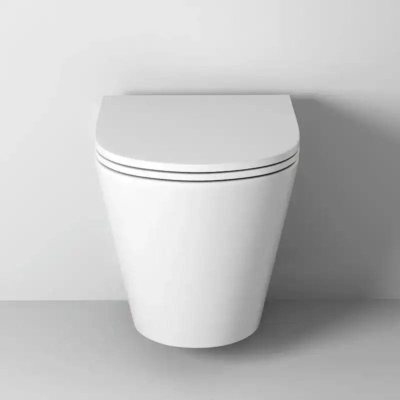 Подвесной унитаз Grossman GR-4478SQ безободковый, смыв торнадо, Белый глянцевый фото 3