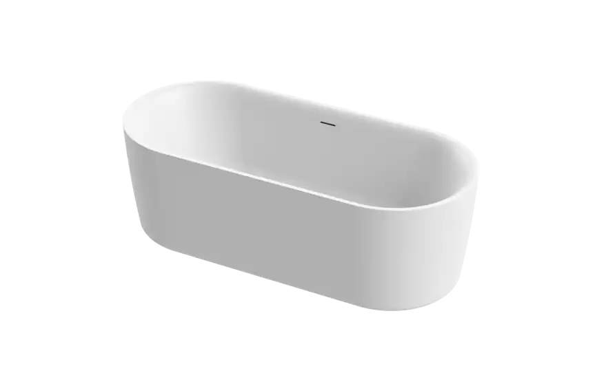 Акриловая ванна CEZARES METAURO-INT-Central-180-80-60-W-MATT, Белая матовая фото 2