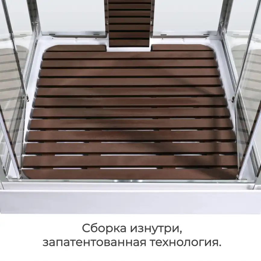 Душевая кабина AvaCan Z1910MT 100x100 см, низкий поддон, с крышей фото 3