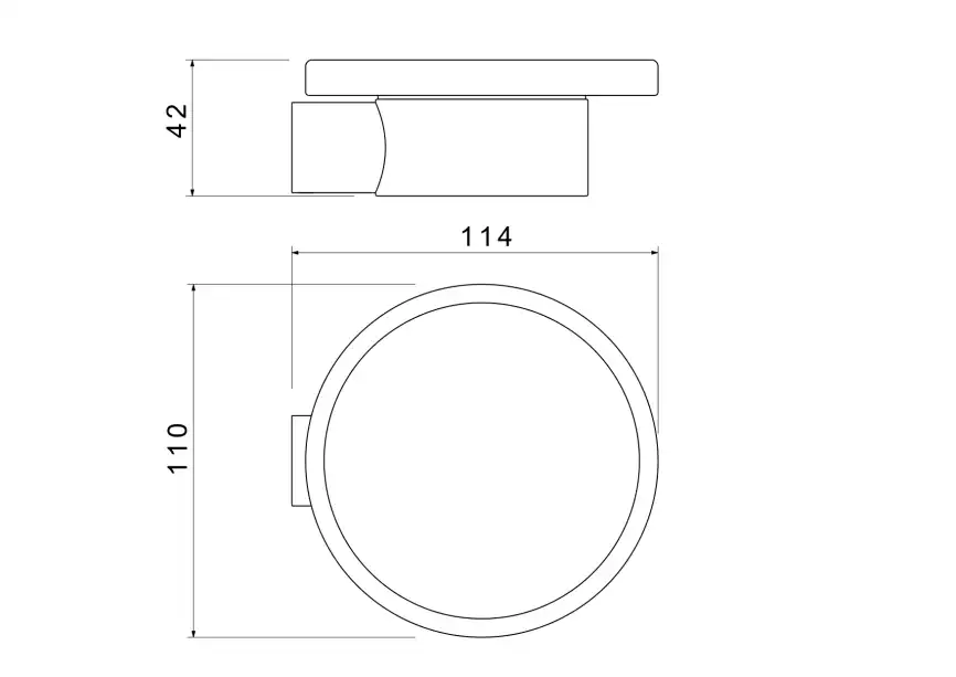 Мыльница для ванной Aquatek Лира AQ4403CR, Хром фото 2