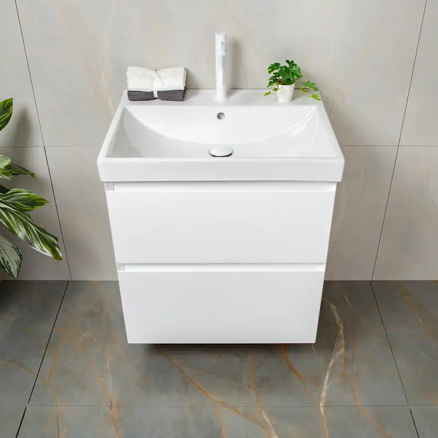 Тумба с раковиной AVS Гармония 60 белая, N821-07-600WG-02-610WG фото 1