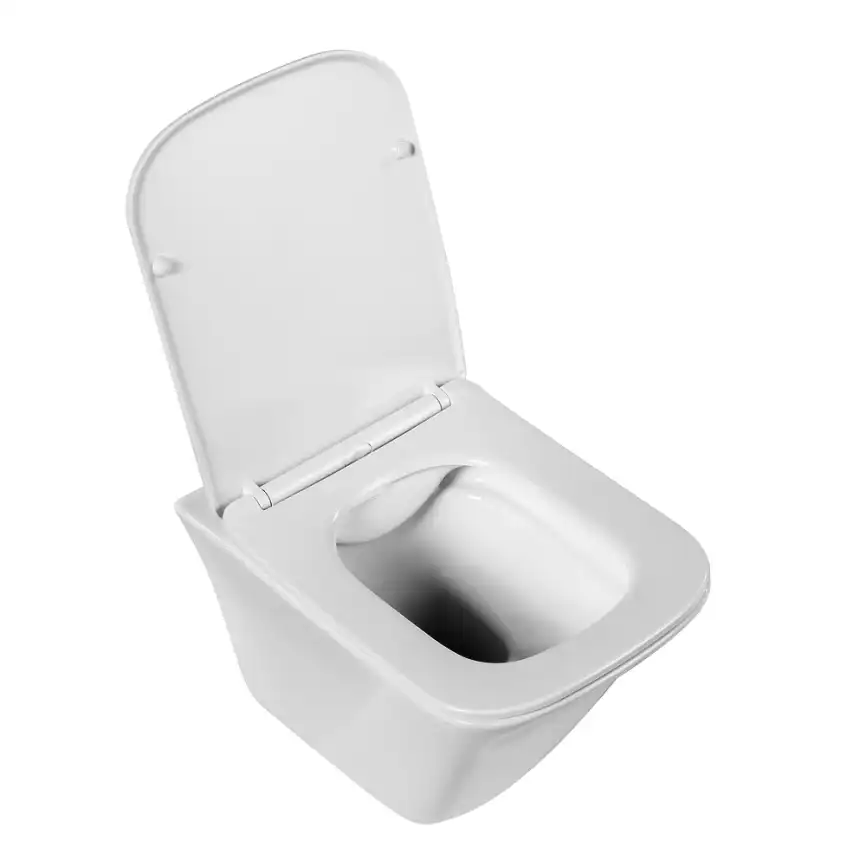 Подвесной унитаз BelBagno MARMI BB052CHR, безободковый, Белый фото 3