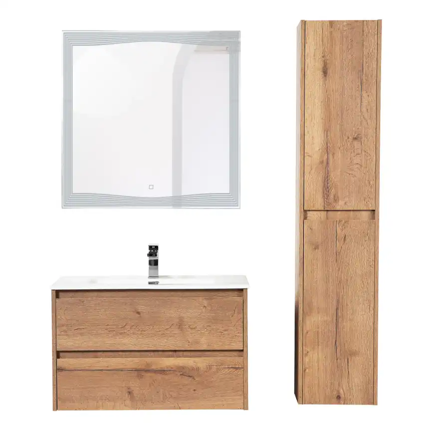 Тумба под раковину BelBagno KRAFT-900-2C-SO-RT подвесная Rovere Tabacco фото 10
