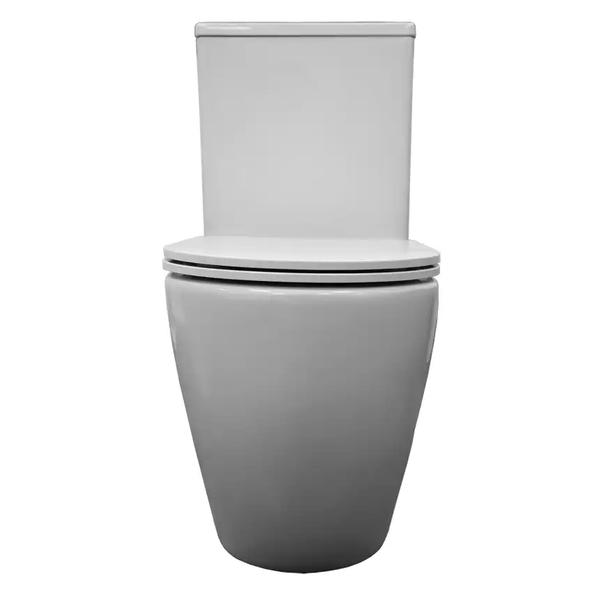 Унитаз напольный Azario VERONA AZ-8301 безободковый, смыв Торнадо, с бачком и сидением микролифт, Белый глянцевый фото 10