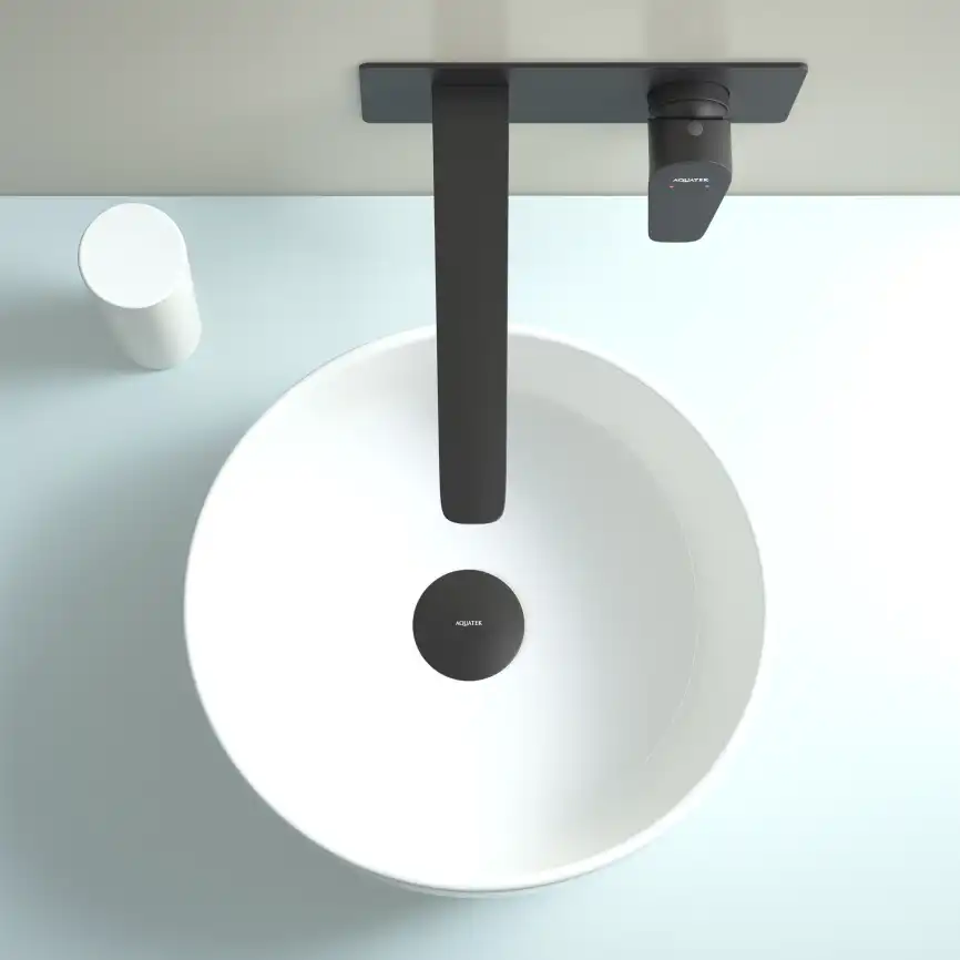 Смеситель для раковины Aquatek Бетта AQ1113MB встраиваемый, с внутренней частью, Черный матовый фото 8