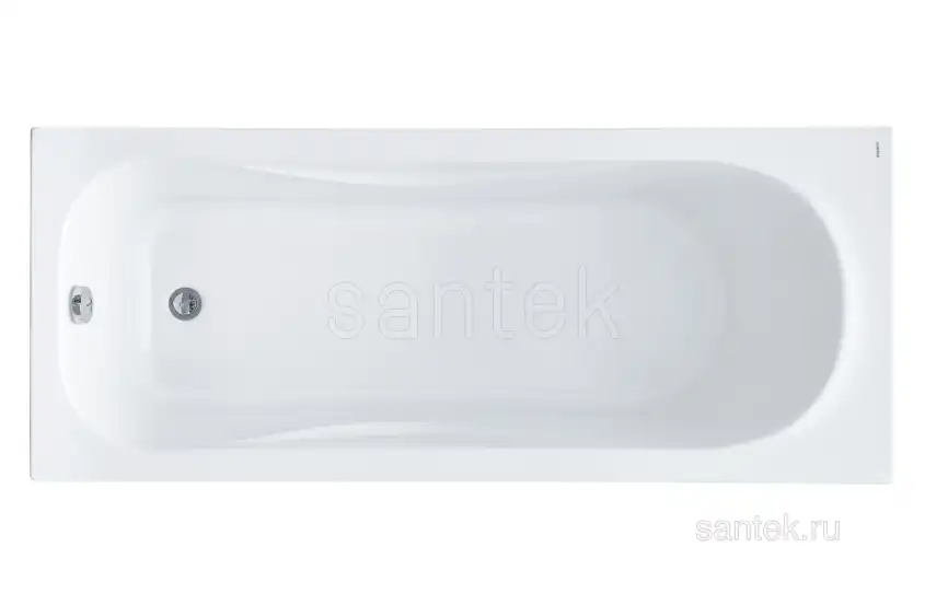 Акриловая ванна Santek Тенерифе 170х70 1WH302207 прямоугольная, Белая фото 1