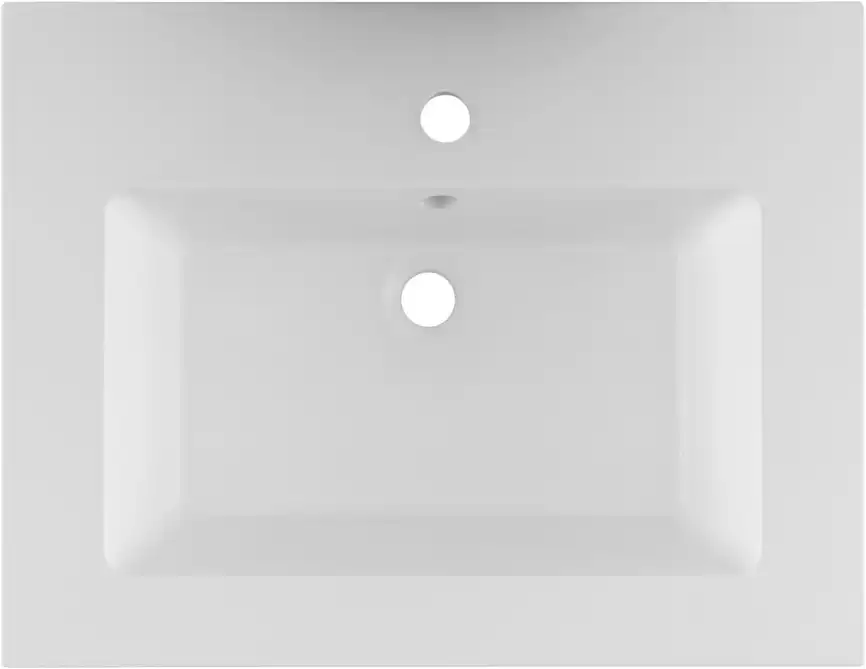 Раковина Aquanet Текла 60 328984 прямоугольная, Белая глянцевая фото 4