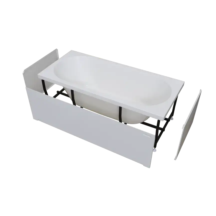 Акриловая ванна Radomir Вальс 180х80 (1-01-0-0-1-183), на каркасе, белая фото 4