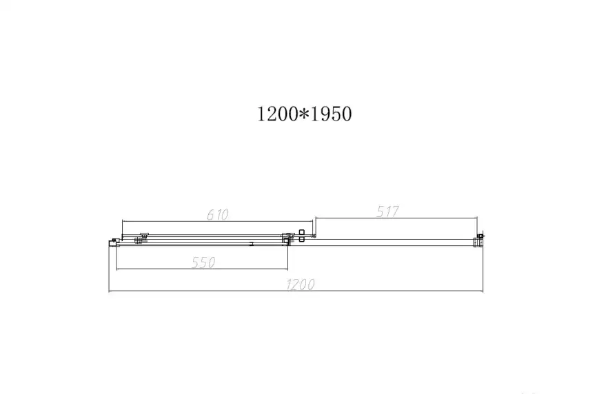 Душевая дверь Vincea Slim-N 120 см, VDS-4SN120CGB, профиль Черный, стекло Тонированное фото 3