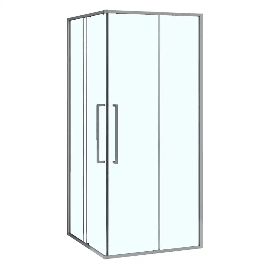 Душевой уголок Azario 90х90 AZ-R43-90-MGR-CL, профиль графит матовый, стекло Прозрачное фото 2