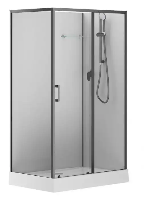 Душевая кабина Aquanet Passion EVO 120R Black 120x80 фото 1