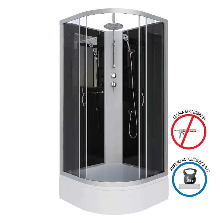 Душевая кабина Niagara Classic 90х90х210 NG-3501-14BKT средний поддон, без гидромассажа, 35011434BKT фото 1