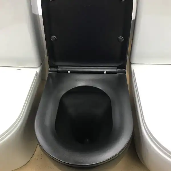 Унитаз-компакт AVS Сити 801-0003-N-R-MB безободковый, черный матовый фото 4