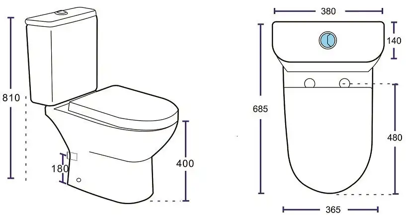 Чаша напольного унитаза Aquanet Ray-C с сиденьем микролифт, белый фото 2