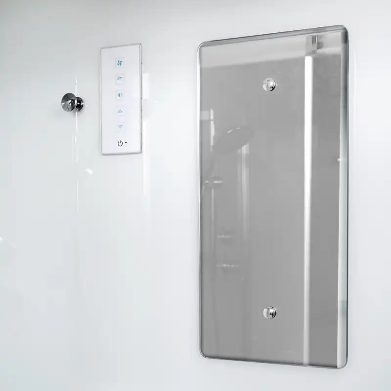 Душевая кабина AvaCan D120SRLED 120x80 см, высокий поддон, с крышей, правая фото 8
