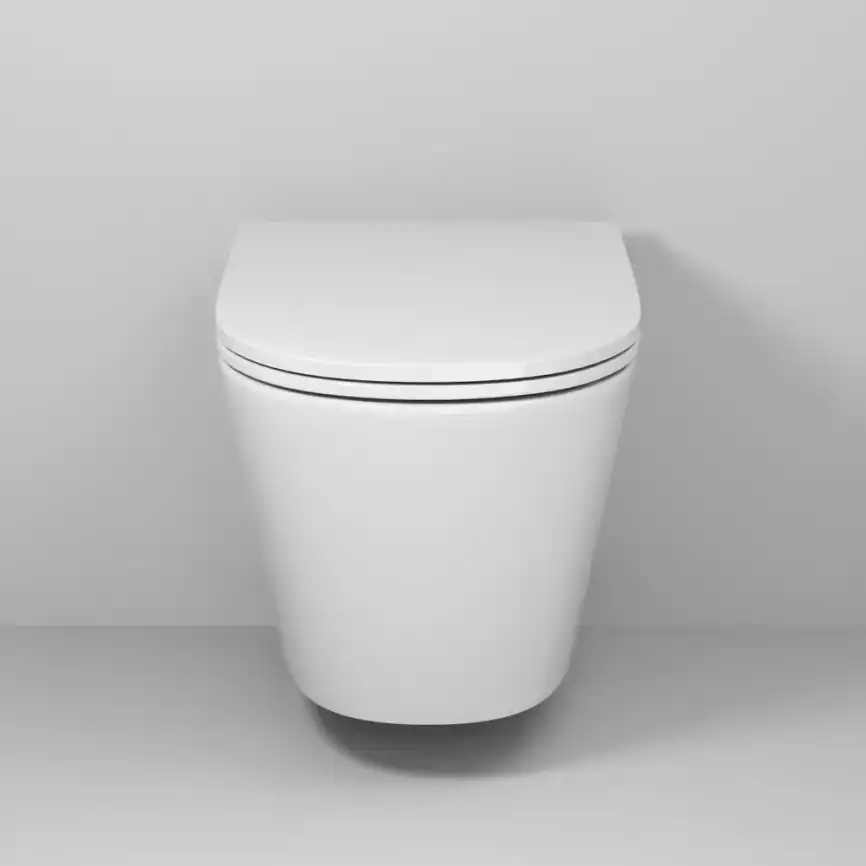 Подвесной унитаз Grossman GR-4403SQ безободковый, смыв торнадо, Белый глянцевый фото 2