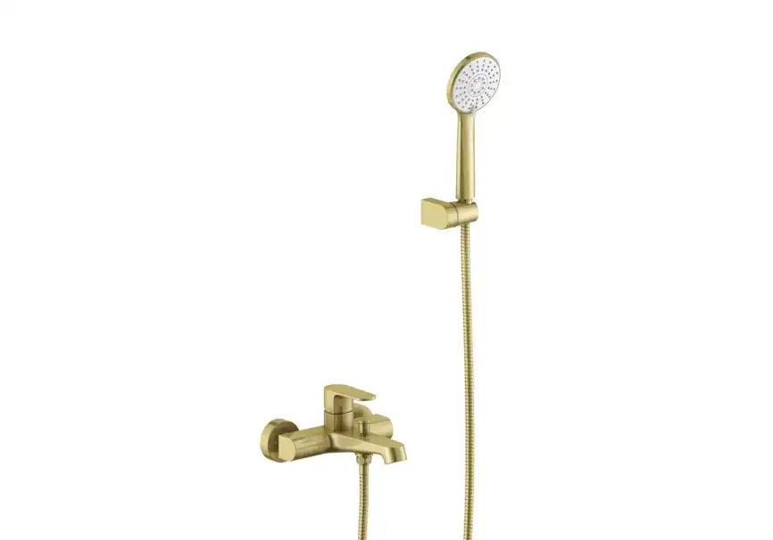 Смеситель для ванны Aquatek Оберон AQ1249BG, Золото матовое фото 3