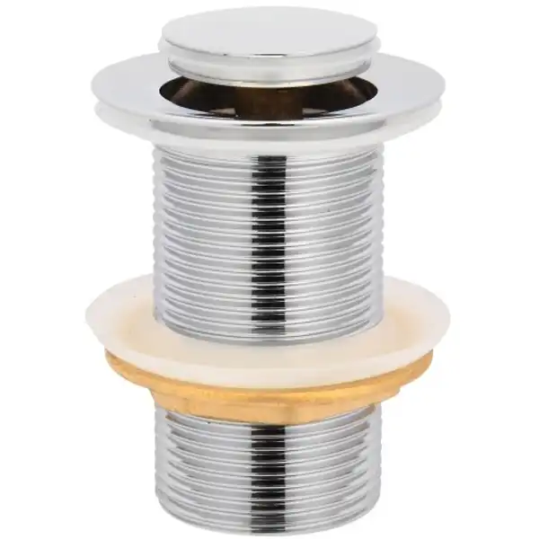 Донный клапан для раковины CeramaLux RD014 без перелива, Хром фото 1