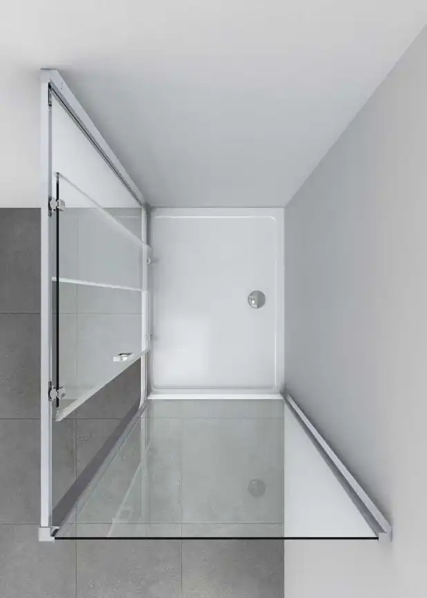 Душевой уголок Vincea Alpha 140х90 VSR-3AL9014MT, профиль хром, стекло Рифленное фото 4