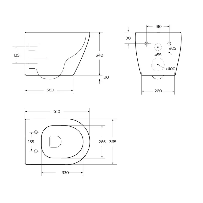 Подвесной унитаз CEZARES STYLUS-TOR CZR-6601-TH-TOR, безободковый, смыв Торнадо, белый фото 4