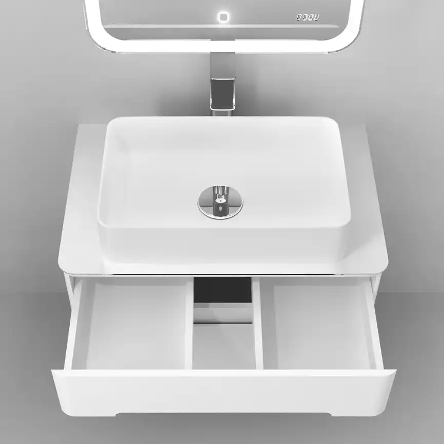 Тумба под раковину Jorno BOSKO 75 Bos.01.75/P/W Белая фото 4