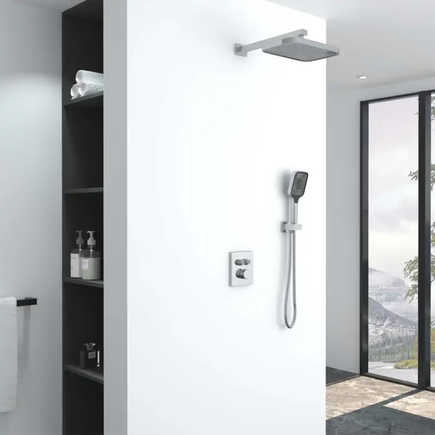 Душевая система  Vincea  VSFW-321MT1CH VSFW-321MT1CH  с термостатом, встраиваемая, хром фото 1