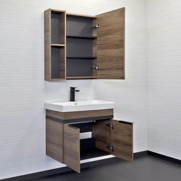 Тумба с умывальником Comforty Соло 70 Дуб темно-коричневый, 00-00010978 фото 4