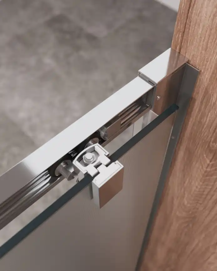 Душевая дверь CEZARES MOLVENO-BF-1-150-P-Cr стекло Матовое рифленая, профиль Хром фото 3