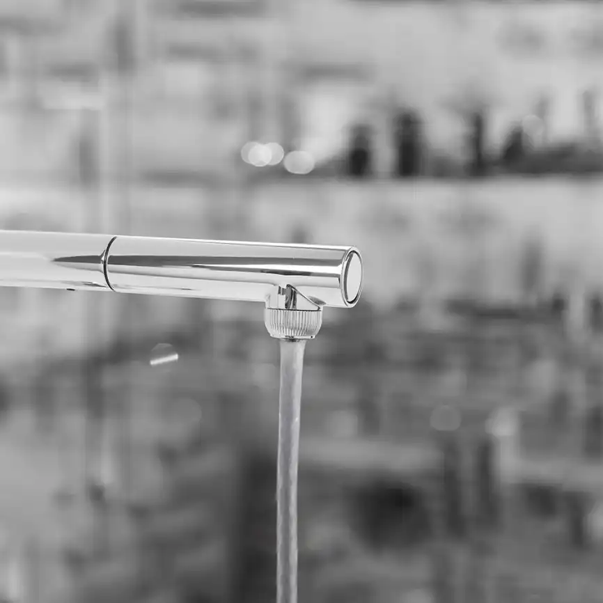 Смеситель для кухни AVS PureRiver 837-160-CR, Г-образный выдвжной излив, хром фото 16