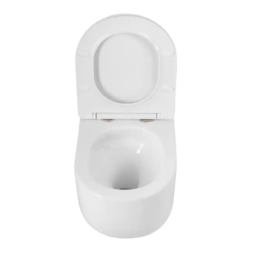 Подвесной унитаз BelBagno SOFT-TOR BB084CH-TOR/SC, безободковый, смыв торнадо с сиденьем микролифт, Белый фото 7