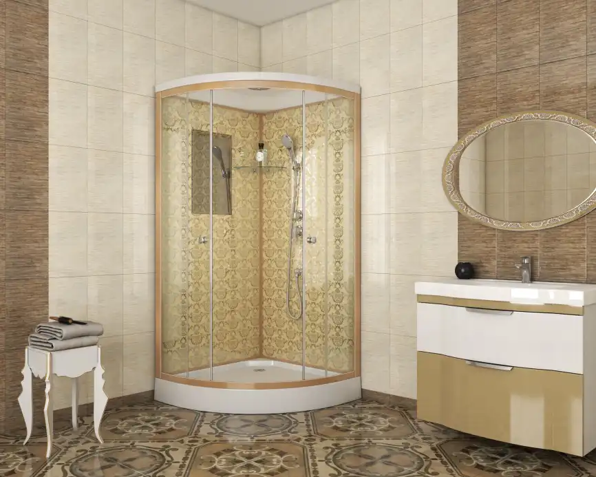 Душевая кабина Niagara Luxe 100х100х210 NG-7702G низкий поддон, без гидромассажа фото 2