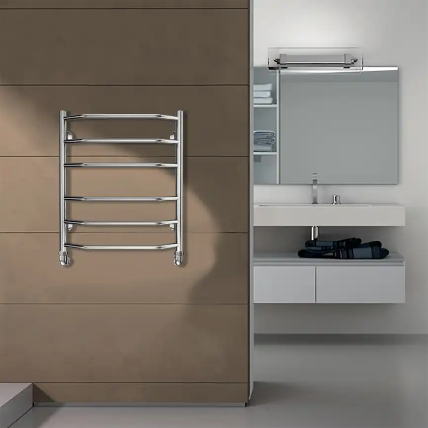 Полотенцесушитель водяной Azario Ravenna 50х60 AZ07156 П6 нижнее подключение 1/2