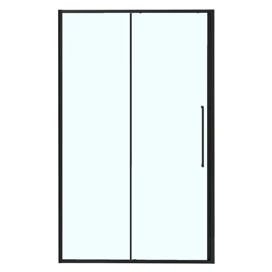 Душевая дверь Azario 120 AZ-Y43-120-MB-CL, профиль черный матовый, стекло Прозрачное фото 2