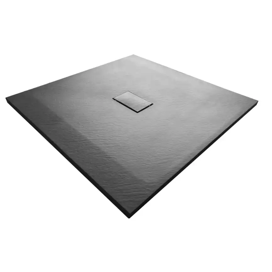 Душевой поддон WasserKRAFT Elbe 74T 100х100 из стеклопластика 74T19 Черный фото 1