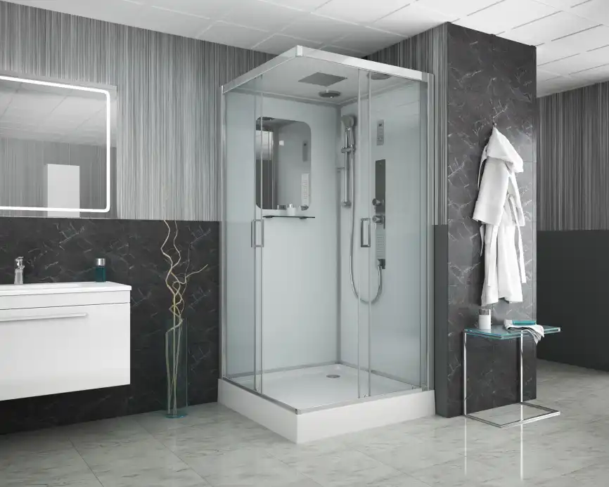 Душевая кабина Niagara Premium 90х90х210 NG-6001-01GQ низкий поддон, с гидромассажем фото 2