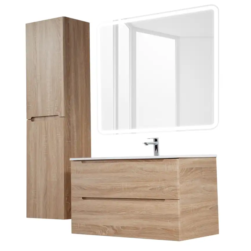 Тумба под раковину BelBagno ETNA-900-2C-SO-WO-P подвесная Rovere Bianco фото 13