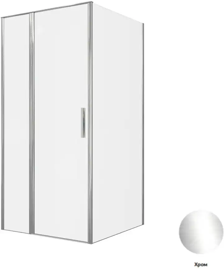 Душевой уголок Allen Brau Priority 100x100 3.31028.00 + 3.31046.00 хром фото 2