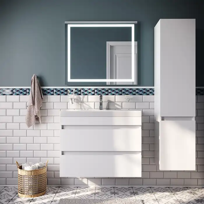 Тумба с раковиной IDDIS Zodiac 80, подвесная, Белая, ZOD8CB0i95K фото 2