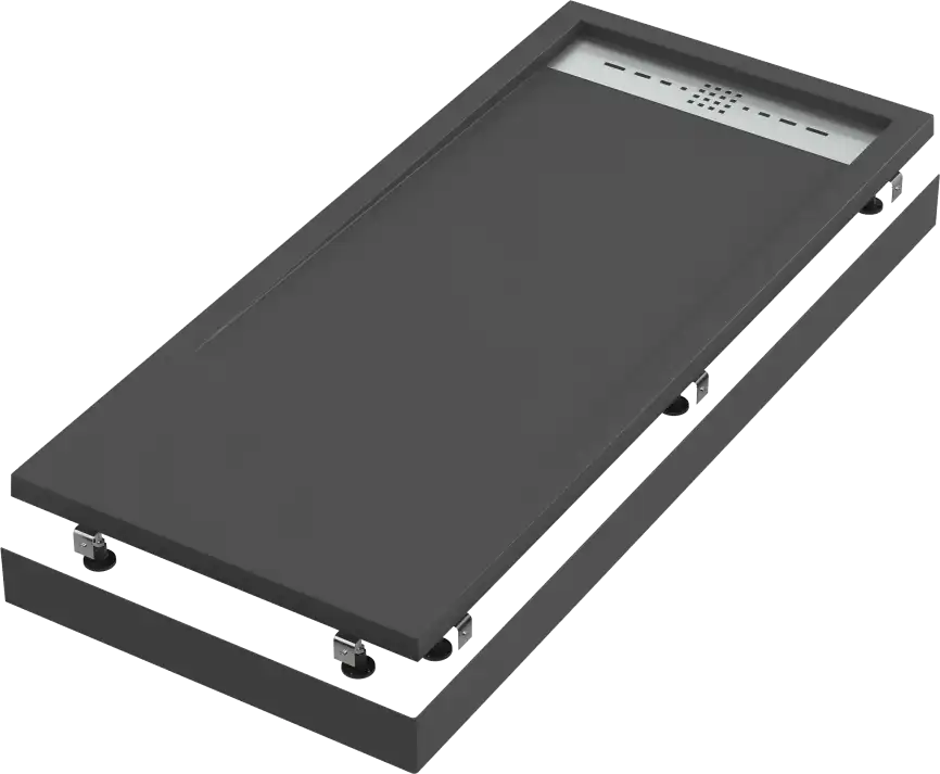 Душевой поддон Good Door Stella 140х70 из искусственного камня, Черный ЛП00160 фото 2