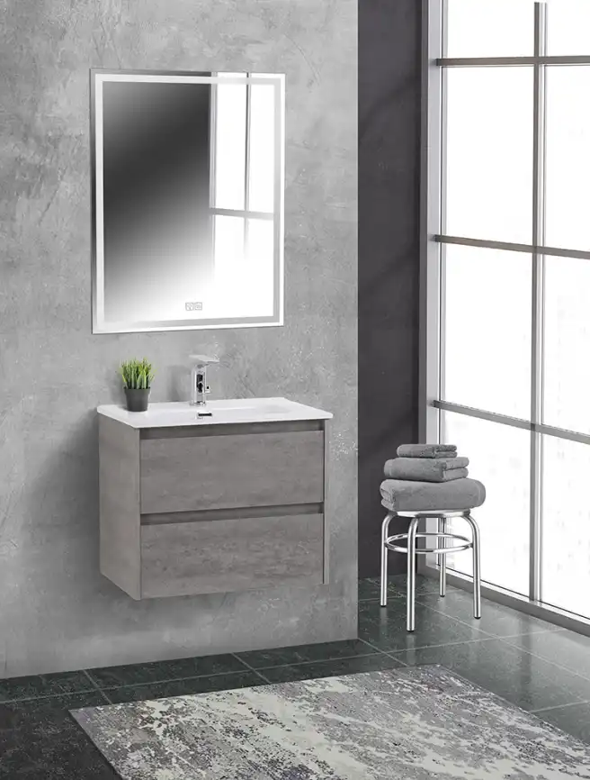 Тумба под раковину BelBagno KRAFT 39-700/390-2C-SO-CG подвесная Cemento Grigio фото 11