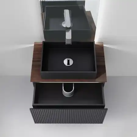 Тумба под раковину Jorno STRONG 80 Str.01.80/P/A Серый антрацит фото 3