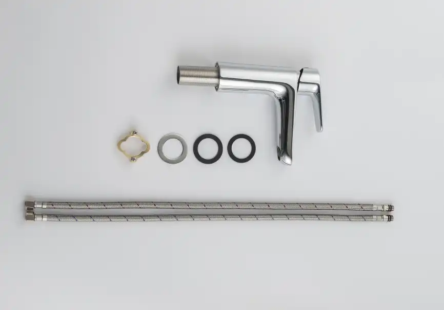 Смеситель для раковины Aquatek Бетта AQ1110CR, однорычажный, цвет Хром фото 7