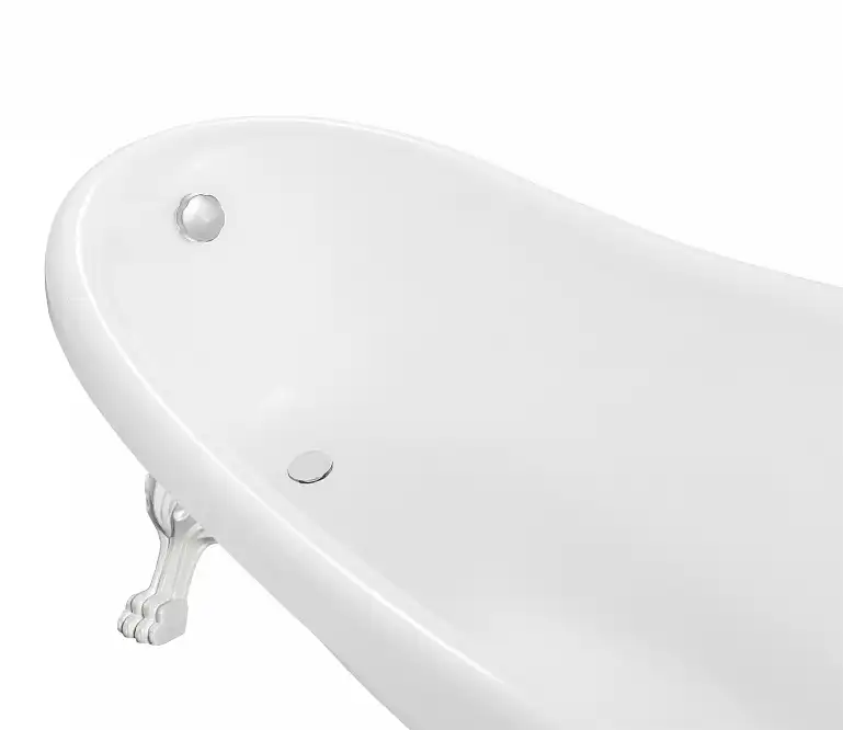 Ванна из литьевого мрамора  Aqua de Marco EDELWEISS 170х78 с белыми ножками Белая 1170WWEDE фото 6