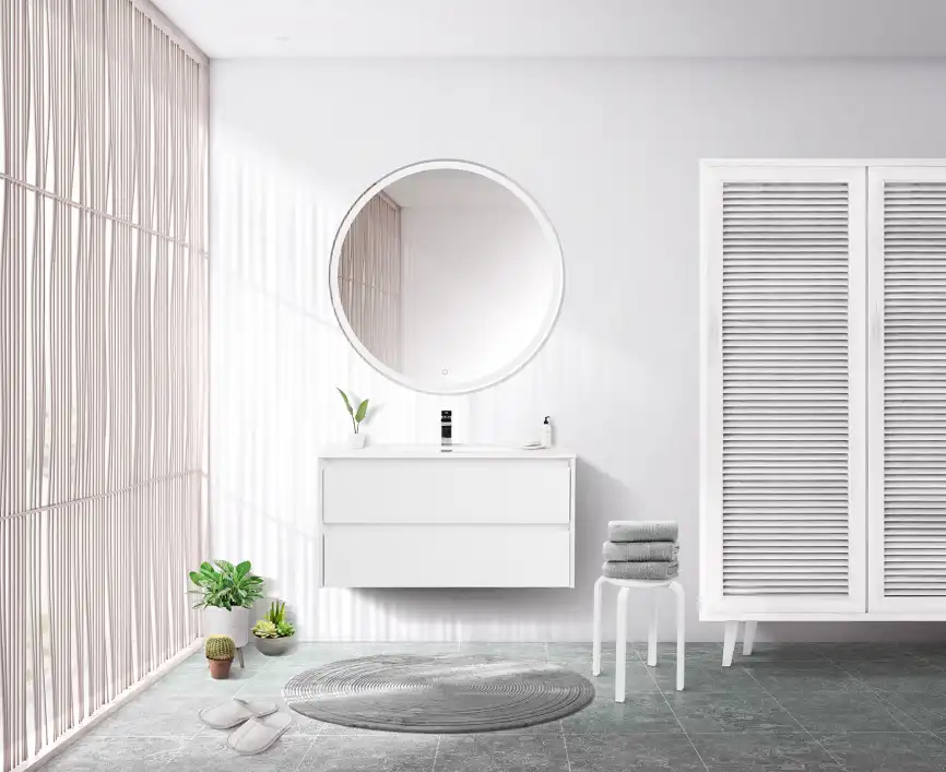 Тумба под раковину BelBagno KRAFT-1000-2C-SO-BO подвесная Bianco Opaco фото 11