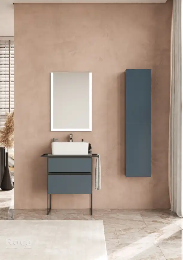 Пенал Roca Domi ZRU9307869 подвесной цвет, Серый матовый фото 3