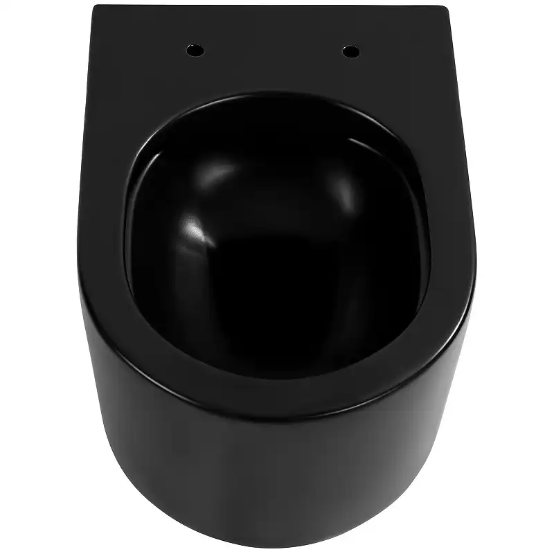 Подвесной унитаз Aquatek Мия AQ2004-MB безободковый, с сиденьем микролифт, Черный матовый фото 5